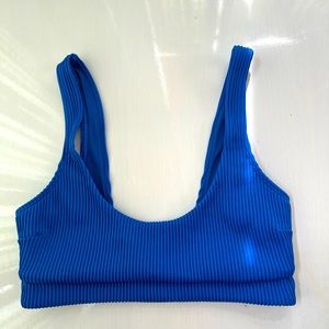 Hollister scoop neck swim top blue